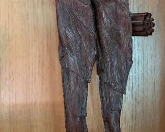 Wood Carved Figure 2 Women