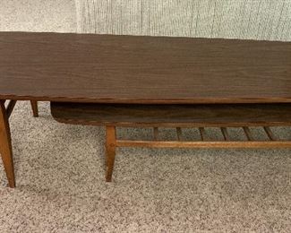 Vtg MCM Swing Out Coffee Table