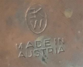 Made in Austria Copper/Brass Mug w Glass Insert