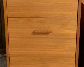 Teak 3-Drawer File
