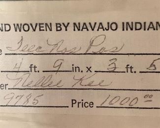 Hand Woven by Navajo Indians