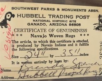 Navajo Woven Rug 24" x 35"