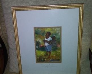Listed artist watercolor