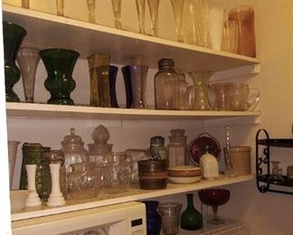 Vases , jars and microwave

