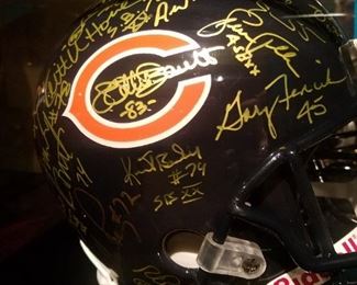 Bears signed helmet