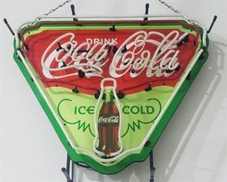 Neon Coke sign working order