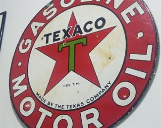 Texaco gas station sign