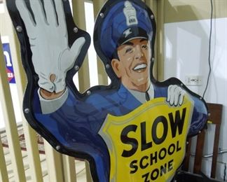 Coke “Slow School Zone” Traffic Cop Sign