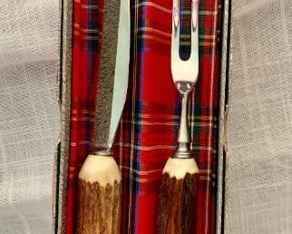 Lewis Rose & Co. Ltd, Real Stag Cutlery , Sheffield England cutlery w/ box