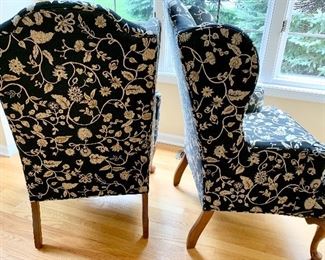 2 Ethan Allen Spoonfoot, Wing Back Chairs 31s x 23d x 44.5h $95 ea