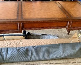 Ethan Allen 64w x 32d x 30.5h Cherrywood Executive Desk w/ Drop Down keyboard center drawer $250. Priced to sell