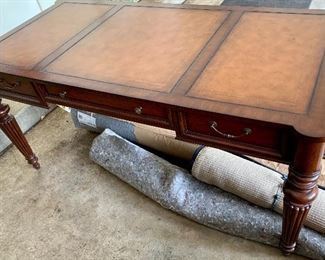 Ethan Allen 64w x 32d x 30.5h Cherrywood Executive Desk w/ Drop Down keyboard center drawer $250. Priced to sell