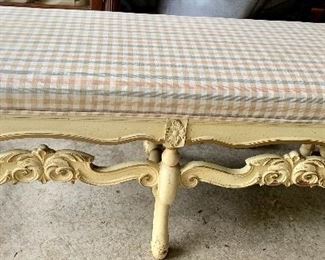 French Provincial Bench 45w x 18 d x 19h $95