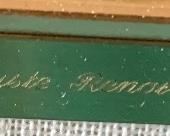 Pierre August’s Renoir plaque on frame