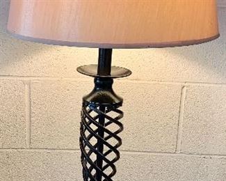 33” tall metal twist Table Lamp $18