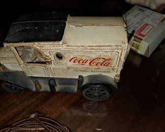 coca cola iron truck