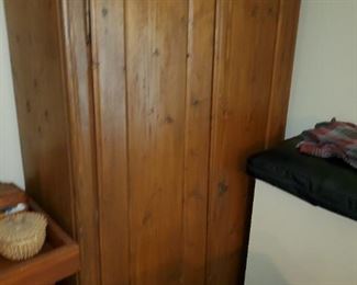 old pine cabinet, storage