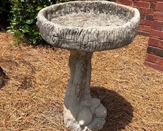 CONCRETE BIRD BATH