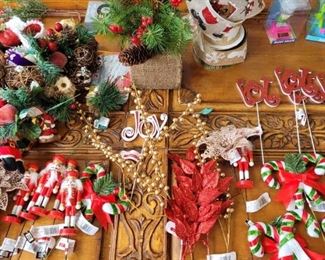 Christmas items.