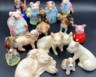 Porcelain Figurines - Royal Doulton, Beswick, Goebel +