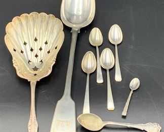 Estate Lot of Sterling Silver Spoons 8.81 OZT