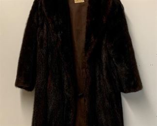 Vintage Macy's Little Shop Brown Mink Fur Coat