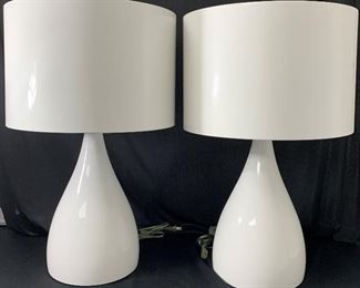 2 Modern White "Jazz" Lamps by Vibia