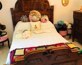 Stunning antique Louis style meets Eastlake full bed