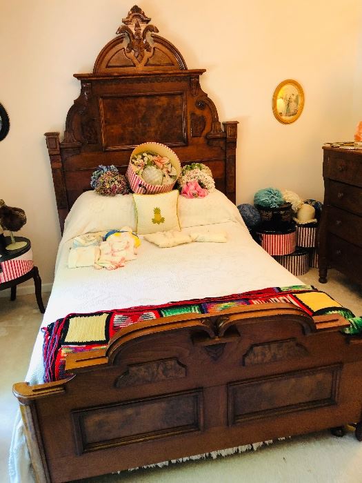 Stunning antique Louis style meets Eastlake full bed