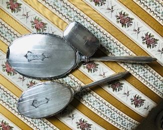 Sterling vanity set