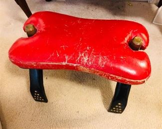 Vintage camel saddle