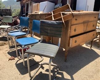 Steel chairs and old dressers...come and get em Name your price!