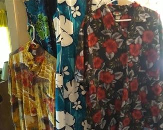 Hawaiian attire-many more men's shirts