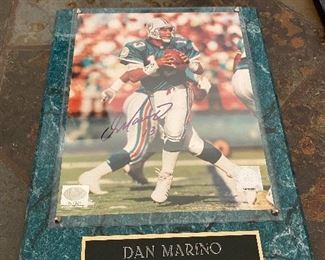 Dan Marino Autographed Photo with COA