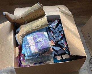 Boots and Numerous Articles of Clothing