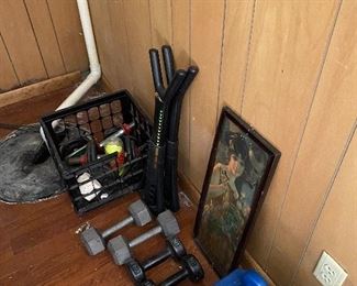 Antique Female Print/Weights