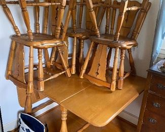 Hard Rock Maple Table and Six