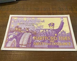 Hartford Tires Ink Blotter