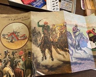 Early D.S. Morgan & Co. Tri-fold Reapers and Mowers Advertisement