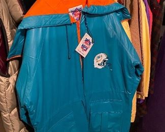 Miami Dolphins Rain Jacket (NWT)