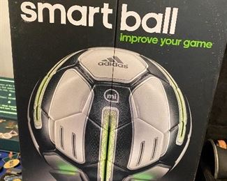 Adidas Smartball:  Improve your game!!  With the miCoach Smart Ball you will fine tune your technique & kick like a pro with instant feedback on power, spin, strike and trajectory.