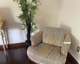 2 TOMILSON STUFFED CHAIRS WITH MODERN FLAIR