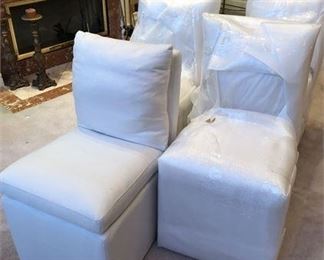 3. Set of 4 New in Packaging Modern Slipper Chairs