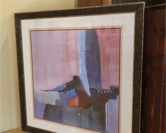36. Oversized Abstract Framed Print