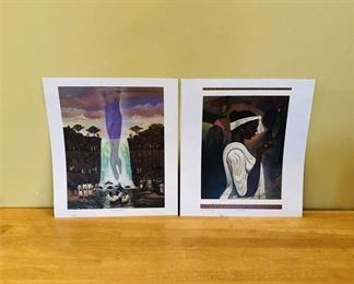 40. Pair of Unframed Signed Roedrick Vines Prints