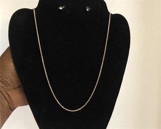 63. 10kt 20 Gold Turkish Rope
