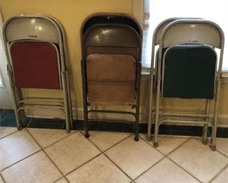 75. Lot of Samsonite Metal Card Chairs