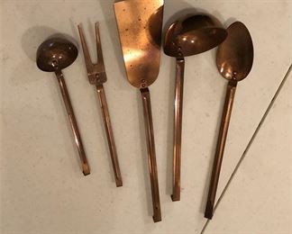 83. Copper Utensil Set