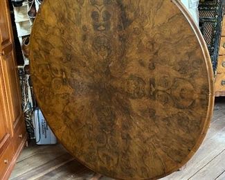 19th Century English Burl Walnut.