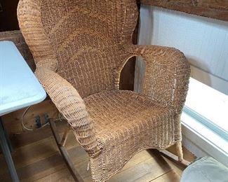 Wicker rocker.